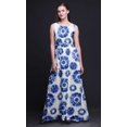 thumbnail image 2 of Bimba Robe Longue Maxi Teinture sur Nœuds pour Femme à Col Rond Imprimée pour Fête - Medium, 2 of 5