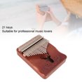 thumbnail image 3 of 21 Keys Kalimba Thumb Piano, Portable Musical Single Board Thumb Piano Instruments with Finger Protectors Suitable for Professional Music Lovers, 3 of 7