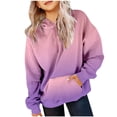 thumbnail image 1 of MIASHUI Girls Sweatshirt Tops Gradient Long Sleeve Oversized Hoodies Pullover,Pink,4-5 Years, 1 of 7