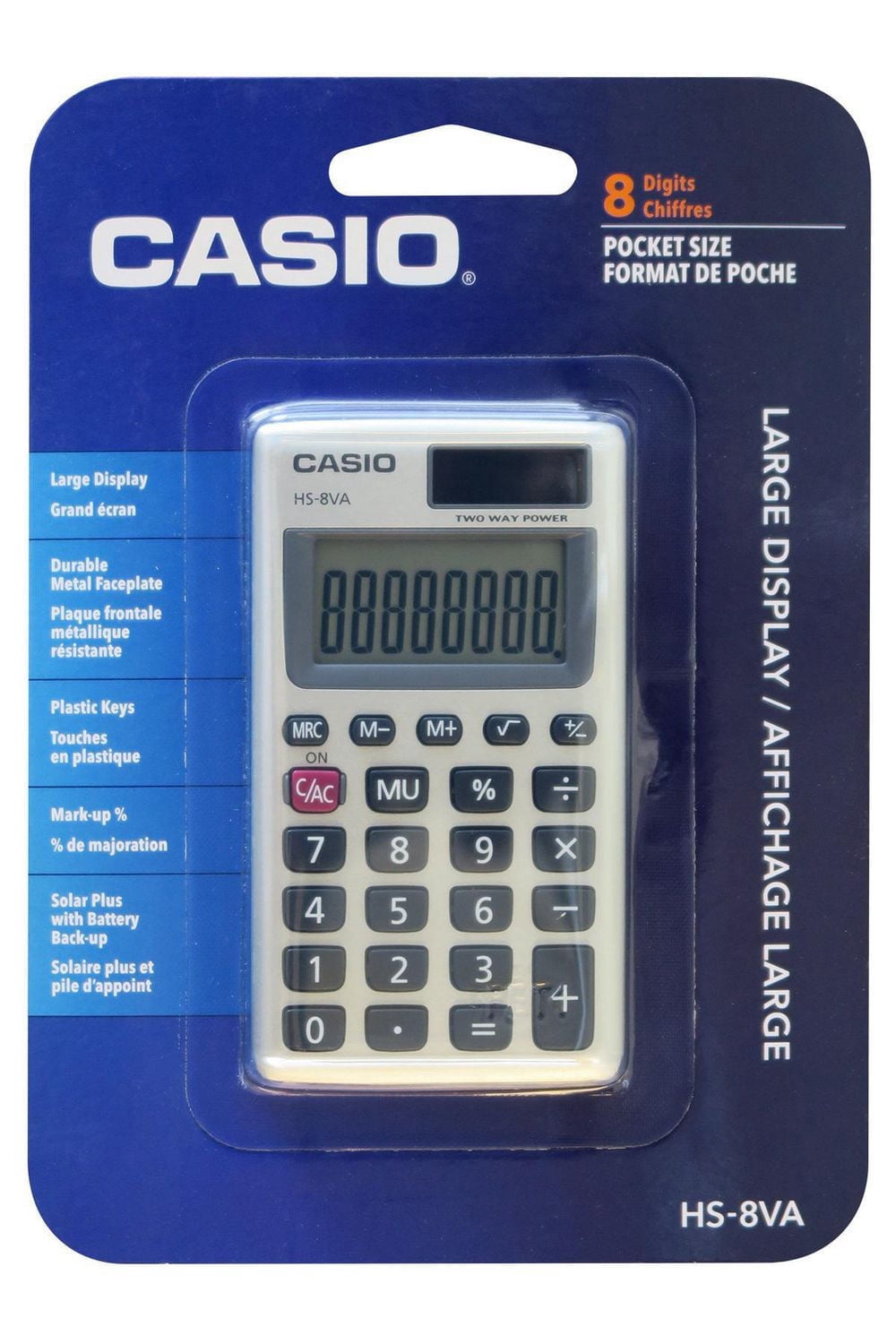 Calculatrice de poche Casio HS-8VA Basic