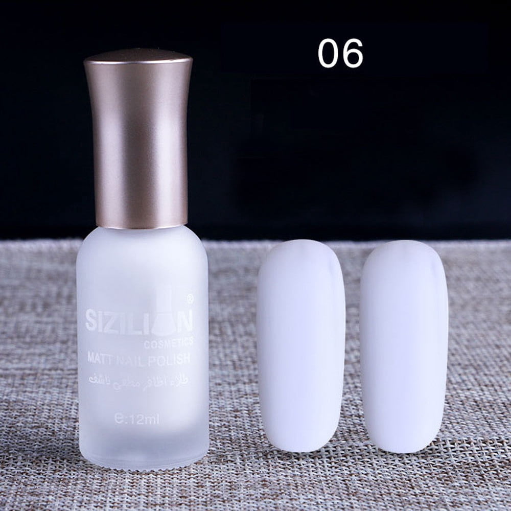 Women Fashion 12ml Matte Dull Nail Polish Fast Dry Long Lasting Nail Art Matte Nail Polish Gel