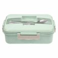 thumbnail image 2 of XZNGL Micro-Ondes à Paille Bento Boîte à Lunch Cuillère Contenant de Rangement pour Aliments Enfants Adulte, 2 of 2