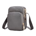 thumbnail image 2 of Body Bag Women Nylon, Ladies Purse Mini 3 Layer Zipper Shoulder Wallet Bag, Compact Portable, Adjustable Straps, Multifunctional As Shoulder Crossbody Bag, For Daily Outings, 2 of 6