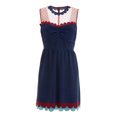 thumbnail image 1 of 658.00â‚¬ RED VALENTINO MR0VA4N8 Robe en Soie Bleue / Cannelle ( 40 ), 1 of 2