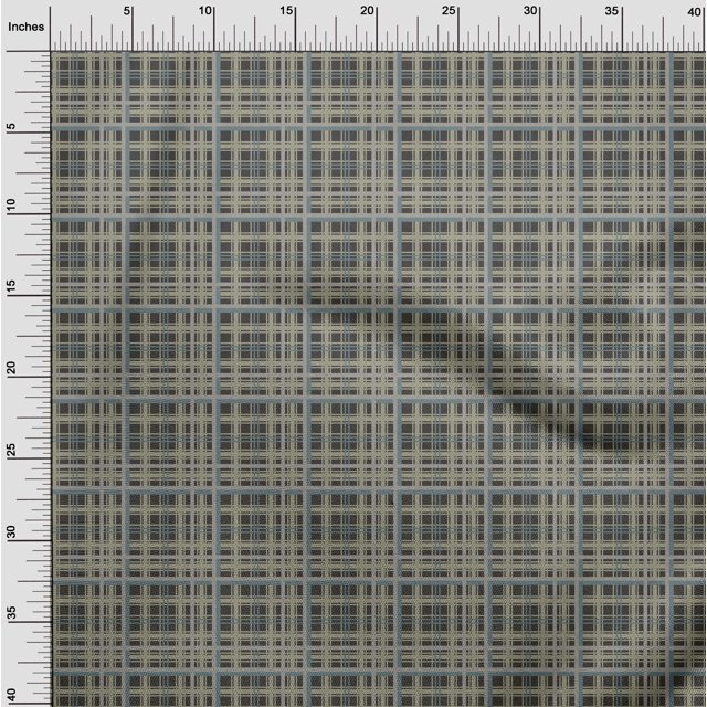 oneOone Silk Tabby Fabric Tartan Check Printed Craft Fabric BTY 42 Inch Wide