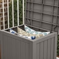 thumbnail image 4 of Suncast SS500ST 22 Gallon Small Resin Outdoor Patio Storage Deck Box (6 Pack), 4 of 5
