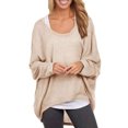 thumbnail image 1 of Bellella Hauts Légers pour Femmes Tricot Col Rond T-Shirt Quotidien Beige m, 1 of 2