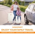 thumbnail image 3 of WINGOMART Ensemble de Bagages 3 Pcs Léger Durable PC+ABS Rigide, Roues Doubles Pivotantes, Cadenas TSA - 20 Po/24 Po/28 Po, 3 of 6