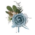 thumbnail image 3 of YAOMOBB Adjustable Ribbon Wrist Flower Adjustable Ribbon Wrist Flower Elegant Decor for Wedding Party and Prom, 3 of 5
