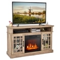 thumbnail image 1 of Gymax 48'' TV Stand Console Cabinet w/ Fireplace Entertainment Center For Living Room Natural, 1 of 10