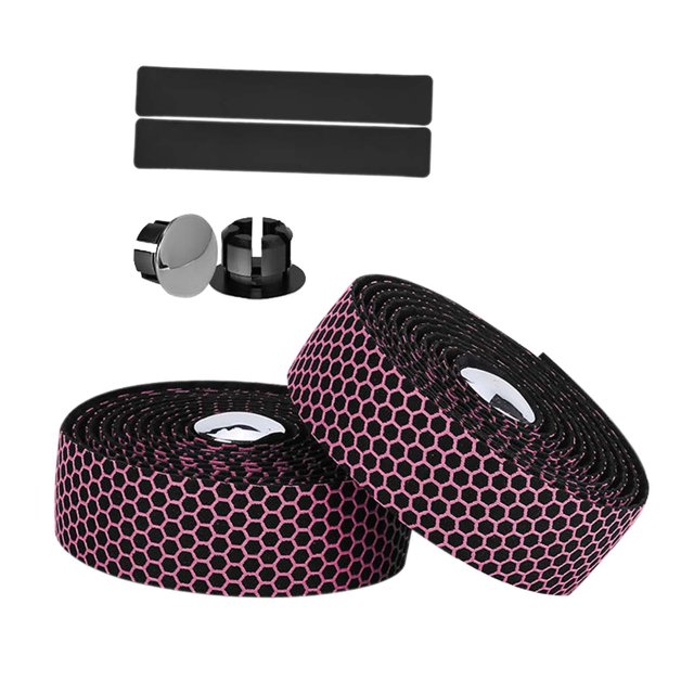 jinwen Bike Handlebar Tapes Bar Tape for Mountain Road Bikes Racket Handles Pink