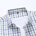 thumbnail image 4 of BOBOGOJP Chemises Décontractées pour Hommes Coton Coupe Régulière Manches Courtes, Jaune 5TG, 4 of 5