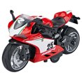 thumbnail image 1 of Alloy Diecast 1/12 Motorcycle Model Pull Back w/ Music Light Decoration Age 3-6 red, 1 of 8