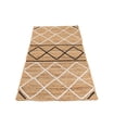 thumbnail image 1 of Indian Handmade Braided Natural Pure Jute with Black & white Design Area Rugs Size 2 x 4 Feet ( 60 cm x 120 cm ), 1 of 5