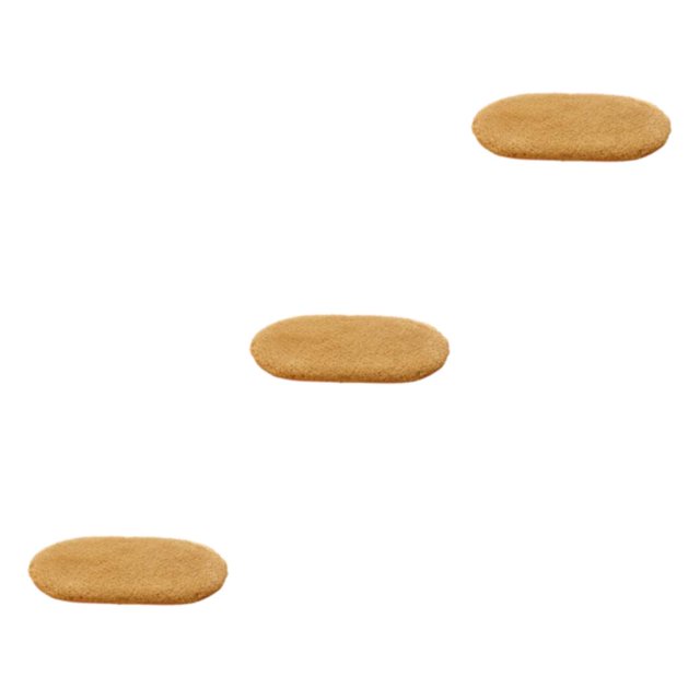 Thinsony Polyester Stylish Bathroom Carpet With Non-slip For Any Room Easy To Clean Bathroom Rugs Soft khaki 3Set