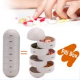 thumbnail image 2 of Grain Weekly Pill Organizer Grain Fiber Pill Box Travel 7 Day Pill Case Waterproof Portable Design, 2 of 7