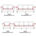 thumbnail image 3 of 2024 2 Seaters Printed Loveseat Sofa Covers Stretch Elastic Couch Slipcover Protector Removable Washable for Dining Room， Feathers, 3 of 4