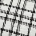 thumbnail image 2 of Mainstays Plush Throw Blanket Black/ White Plaid, 2 of 7