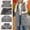 Coat - Gray, variant on Lekwk Long Quilted Vest Women Hooded Lightweight Zip Up Padded Jackets with Pocket Stand Collar Warm Casual Sleeveless Puffer Jacket Outdoor Trendy Winter Coats 2066
