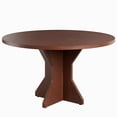 thumbnail image 1 of AKDSteel 47" Round Dining Table For 4–6 People, Circle Kitchen Table With Sturdy Pedestal Base For Small Dining Spaces, 1 of 7