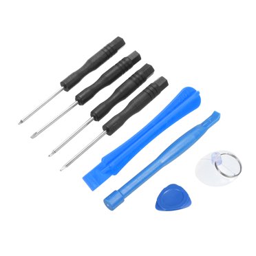 Unique Bargains Outils d'Ouverture de Téléphone Tournevis Kit d'Usure 9 en 1 pour Réparation de Cellulaire Portable PC Portable