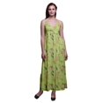 thumbnail image 1 of Bimba Robe Longue Maxi à Bretelles Spaghetti Ajustables Imprimée d'Oiseaux, Tenue de Plage d'Été - Très Petit, 1 of 5