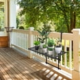 thumbnail image 2 of Costway Table Suspendue Pliante Réglable pour Balcon et Rambarde, Table de Patio/terrasse, Noir, 2 of 10
