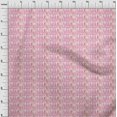 thumbnail image 3 of oneOone Tissu Polyester Lycra Tissu à Imprimé Rayé Abstrait au Mètre 56 Pouces de Large, 3 of 4