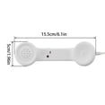 thumbnail image 2 of ZZkhGO Combiné Téléphonique Microphone Casque, Prise 3,5 mm Contrôle du Volume Récepteur, Appel Mains Libres à Réduction de Bruit pour Téléphone Android Domestique, 2 of 2