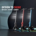 thumbnail image 3 of WEELMOTION Classic Red Foldable Electric Scooter for Kids, 150W Motor, Front Bar Light, Head Light, Big LED Display, Dual Brake System, Multicolor Shining Lights on Pedal - UL2272 Certified, 3 of 8