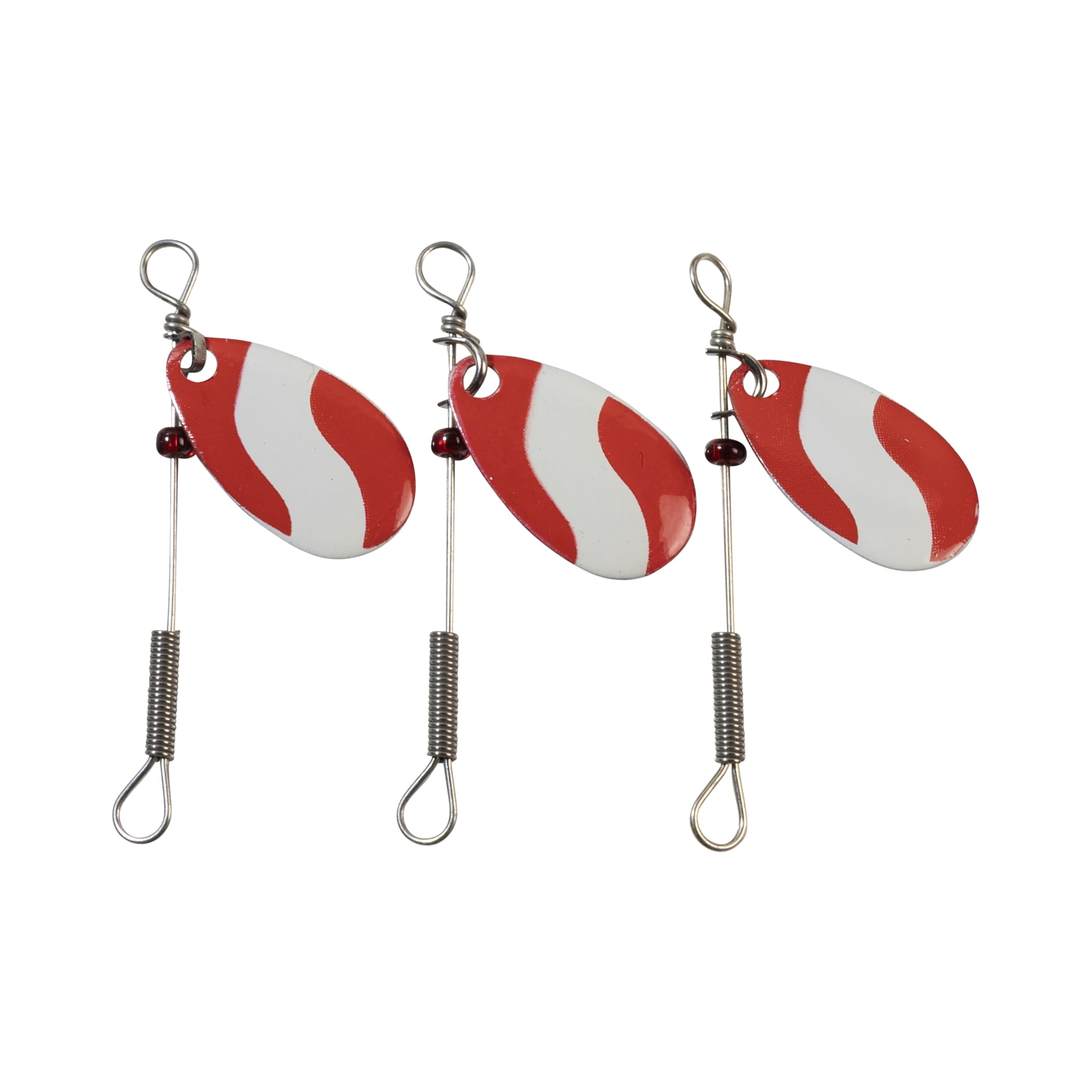 Lucky Strike Spinner simple standard – Rouge et blanc – #2 – Leurre de pêche