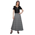 thumbnail image 2 of Moomaya Jupe Longue Imprimée en Rayonne pour Femmes Grande Taille, Jupe Maxi à Taille Nouée, 2 of 6