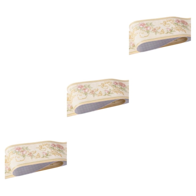 Youkk Stylish PVC Border Wall Corner Stick Super Strong Adhesive For Flat And Smooth Beige garden 3Set