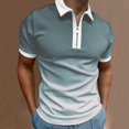 thumbnail image 2 of BOBOGOJP Polos pour Hommes Manches Courtes Manches Courtes Léger Séchage Rapide Randonnée Golf Pêche (Gris,3TG), 2 of 5