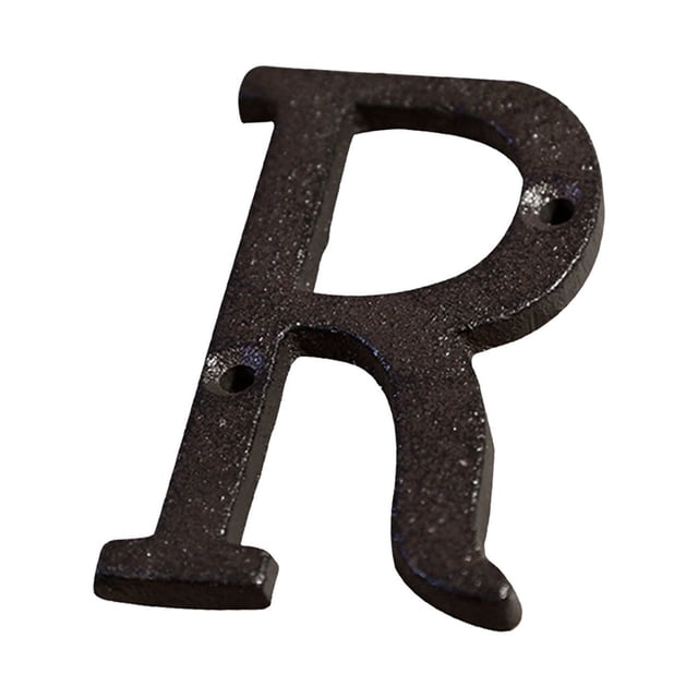 RYRDWP Creative Alloy Wrought Iron Number Letter Creative DIY House Letter