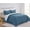 LIGHT BLUE, variant on Swift Home Luxury 8 Piece Bed in a Bag, All Season Complete Bedding Set, Queen, Black