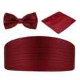 thumbnail image 1 of Bangcool Mens Bow Tie Fashion Solid Color Formal Bowtie with Pocket Square & Cummerbund, 1 of 8