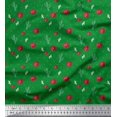 thumbnail image 1 of Soimoi Tissu Poly Georgette Triangle, Imprimé Floral & Cactus au Mètre 52 Pouces de Large, 1 of 3