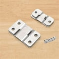 thumbnail image 4 of 1 Pair Large Stainless Steel Interlocking Hooks – Flush Concealed Mount Brackets, Stainless Steel Z Clip Bracket Interlock Hanging Buckle, Mountain Buckle for Picture Display Art, 4 of 8
