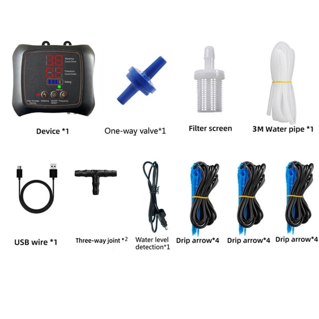 PEONAVET Plastics Waterer Smart Automatic Watering System Self-Watering Plant Device Timer Drip Irrigation Kit Lazy Gardener Sprinkler