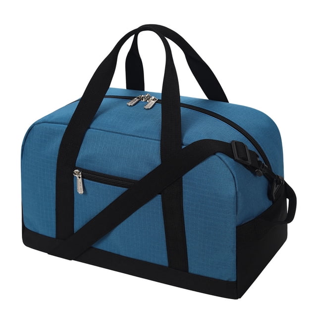 Small Gym Bag 14 inch lightweight Carry On Mini Duffel Bag for Travel Sport - Blue