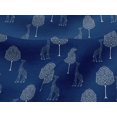 thumbnail image 4 of oneOone Viscose Jersey Fabric Tree & Giraffe Block Decor Fabric Printed BTY 60 Inch Wide, 4 of 5