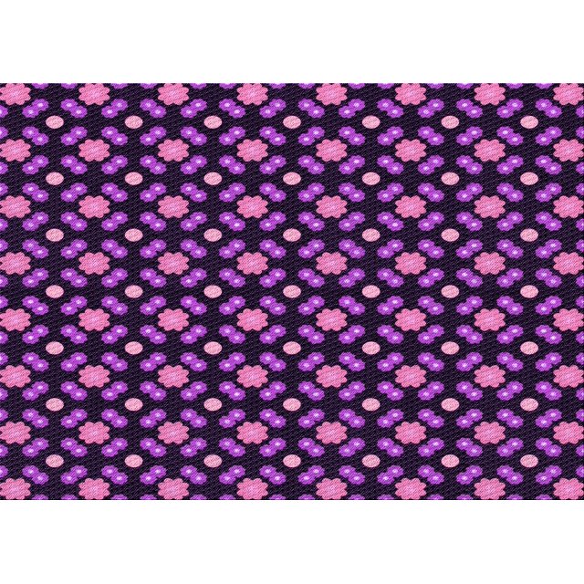 Ahgly Tapis Rectangulaire Lavable en Machine Orchidée Violet, 5 Pieds x 7 Pieds