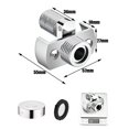 thumbnail image 1 of 40Degree Adjustable Faucet Angled Curved Foot Eccentric Screw Corner Tap Adapter, 1 of 4
