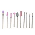 thumbnail image 2 of 10Pcs / Set Alliage d'Acier Nail Art Percer Kit de Tête de Vernis Perceuse à Ongles Accessoires 03, 2 of 12