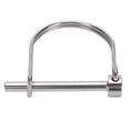 thumbnail image 2 of Trailer Coupler Pin, Stainless Steel Shaft Locking Pin Sturdy Trailer Hitch Security Lock Set Simple Fixing and Removal Multifunction Trailer Pin Locking Pin for Gardening Lawn, 2 of 7