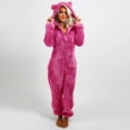 thumbnail image 1 of LSLJS Combinaison Pyjama à Capuche à Manches Longues pour Femmes, Décontractée, Chaude pour l'Hiver, Tenue de Nuit, 1 of 6