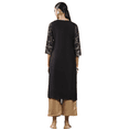 thumbnail image 4 of Biba Rangriti Indian Ethnic Straight Kurta (Festive Essentials 20822), Black, Size 38, 4 of 5