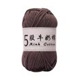 thumbnail image 2 of 5 Strands Milk Cotton Crochet Yarn for Baby Sweaters, Dolls & DIY Crafts - Soft 1mm Thread for Knitting Beginners, 2 of 6