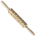 thumbnail image 1 of TIMIFIS Rolling Pin Wooden Easter Bunny Carrot Rolling Pin Printed Dough Stick Kitchen Gadgets, 1 of 2